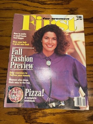 vnt FIRST FOR WOMEN Magazine September 1989 - first year printing  rare
