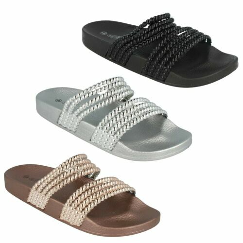 FEMMES SPOT ON F10046 Boucle Talon Haut Soirée Plateforme Bride Sandales Taille EUR 11,82