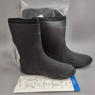 New Aqua Lung Fusion 2 Boot DrySuit Scuba Diving Booties**Size 8 Black Anti-Slip