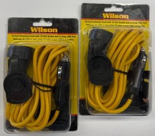 2/ 19.99 WILSON 12' Exten Cord w/12-Volt Socket 2.4 Amp USB Port 305203ECUSB