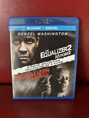 The Equalizer / The Equalizer 2 (Blu-ray, 2018) Denzel Washington *No Digital