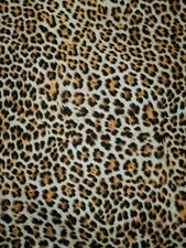 100 cotton cheetah print black and brown fabric sold by the yard