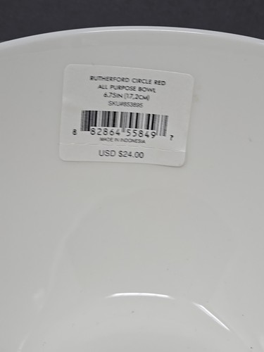 Kate Spade Rutherford Circle Red Lenox Bowl EUC - Picture 2 of 5