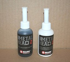 Metal Head2 Paint Marker 2 Oz Black White Metal Marking Concrete Auto Salvage