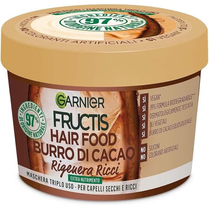 GARNIER FRUCTIS HAIR FOOD BURRO DI CACAO RIGENERANTE MASCHERA PER CAPELLI SECCHI