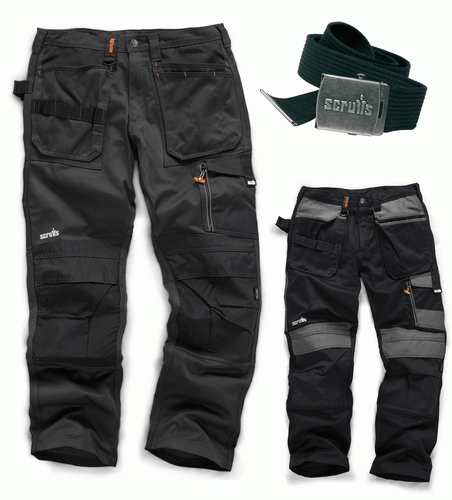 SCRUFFS Trade 3d Work Trousers 30-40 