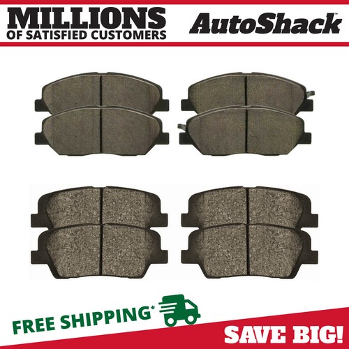 Front and Rear Ceramic Brake Pads Kit for Hyundai Santa Fe XL 20132016