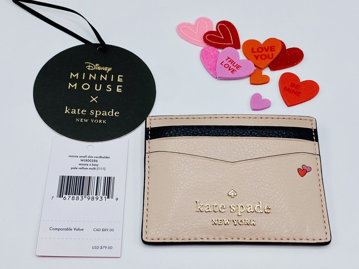 Kate Spade Disney Minnie Mouse Card Case Holder New Limited