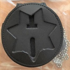 California Highway Patrol 7 Point 3-Inch Star Belt Clip  Neck Holder w/Chain
