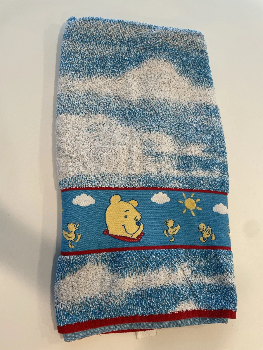 Disney Home Winnie The Pooh Bath Towel 45x26 Blue Ducks Sunshine