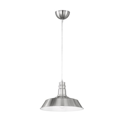 Pendellampe Pendelleuchte 1 x E27 Metall Nickel matt LED möglich