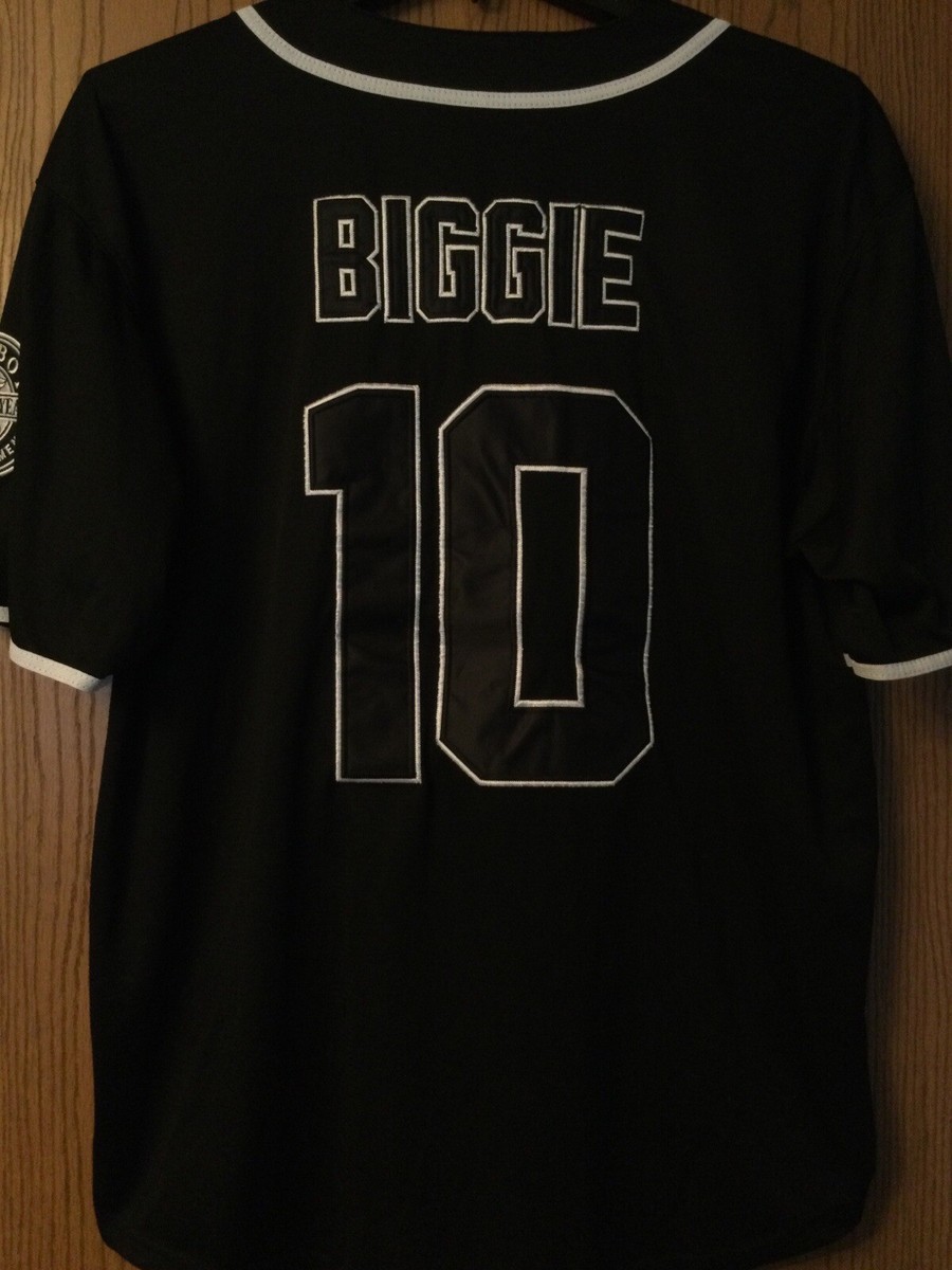 Bad Boy Entertainment biggie ベースボールシャツ Bad Boy Entertainment (20 Years) - BIGGIE #10 - Black