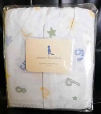 POTTERY BARN KIDS COUNTING STARS PERCALE CRIB BEDSKIRT - NEW IN PACKAGING