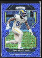 2021 Panini Prizm Leonard Floyd Blue Shimmer /25 #70 Rams