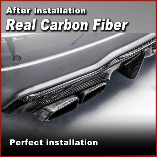 Carbon Diffusor Für Mercedes W204 C63 2012-18 Heckdiffusor Spoiler Diffuser - Picture 4 of 13
