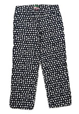 Lilly Pulitzer Palm Beach Fit Crop Pants Navy Blue White Lemon Citrus Print Sz 2