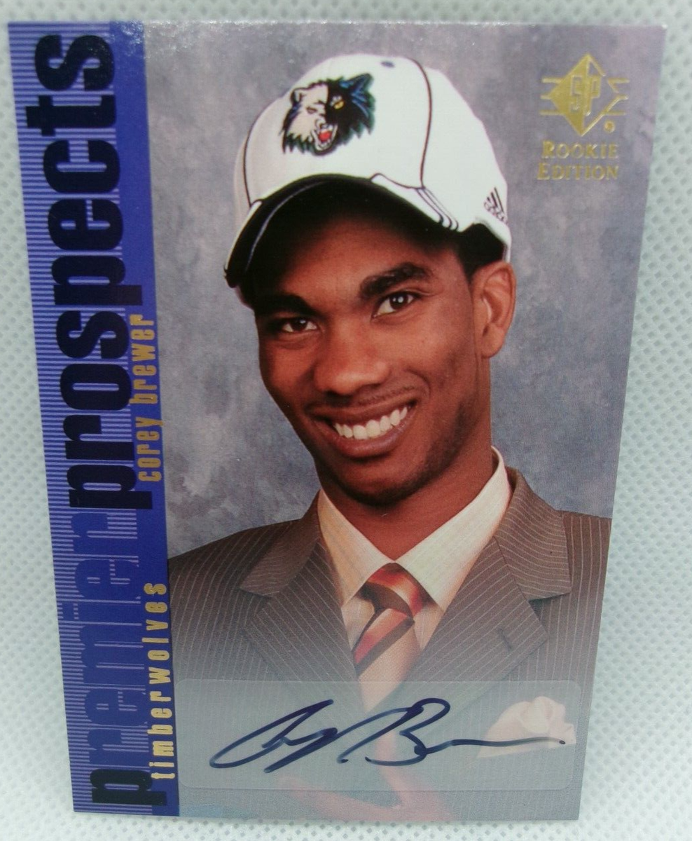 2007-08 SP Rookie Edition Prospects #110 Corey Brewer RC Autograph 