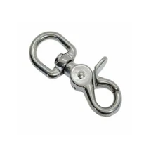 5/8" Stainless Steel 316 Marine Swivel Eye Trigger Snap Hook Boating