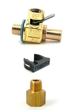 Fumoto F107N Quick Oil Drain Valve with ADP710 M12-1.75 F to 1/4" NPT M Adapter