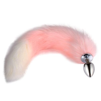 Faux Fox Tail With Stainless Steel Butt Plug - Cosplay, Roleplay, Adult Toy