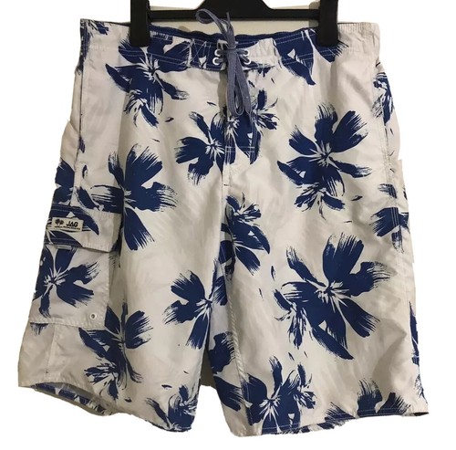 Mens JAG Hawaiian Print Board Shorts 