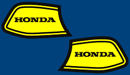 1973 Honda SL70 K1 Motosport - Fuel Tank & Side Covers Decal Decals Set - Picture 3 of 4