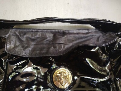 Gucci Hysteria Patent Leather Bag Black Gold Purse Knight  display picture 2