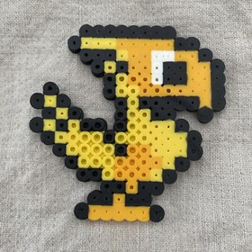 Final Fantasy Pixel Art Chocobo Sprite 3&rdquo;x3&rdquo; Retro Vintage NES