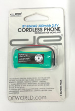 Digital Energy Cordless Phone Battery, 2.4 Volts, 300 mAh Capacity, DEBT266342