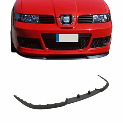 Spoiler Delantero Para Seat Ibiza MK1, MK2, MK3 Y Cupra R - Kit De 3 Piezas, Material ABS, Color Negro