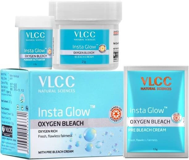 VLCC Insta Glow Oxygen Bleach each 30g (180 g) pack of 6 - Image 2 of 3