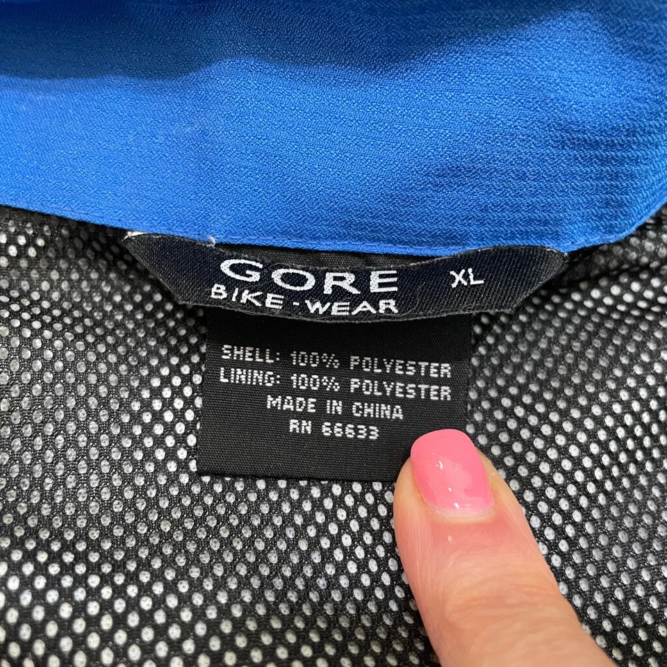 Jaqueta Gore Bike Wear Masculina Extra Grande Azul Windstopper Ciclismo Windbreaker - Imagem 3 de 4