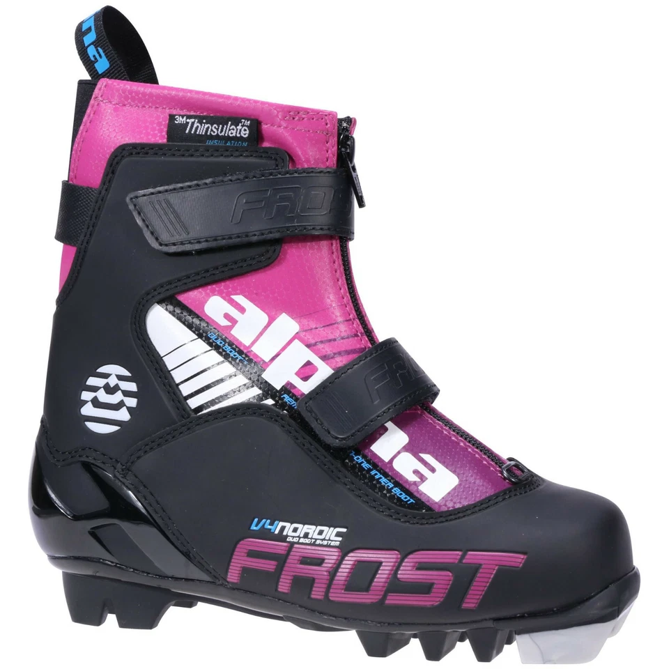 Nuevo 100 o 110 cm sin cera nordic XC jr esquís/fijaciones + botas de esquí para niñas - EU 25-33 Foto 2 de 2