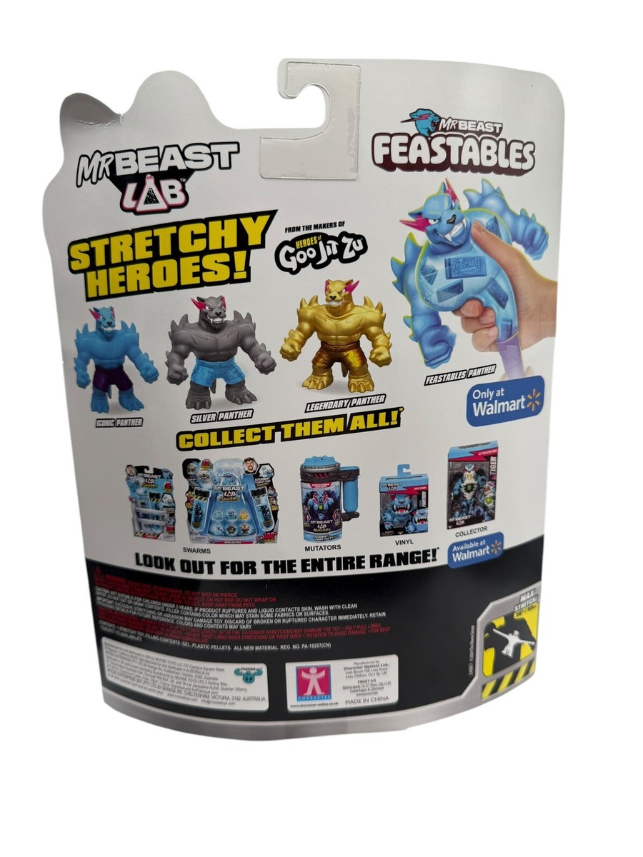 Mr Beast Feastables Exclusive Iconic Panther Stretchy Hero Blue Toy | eBay