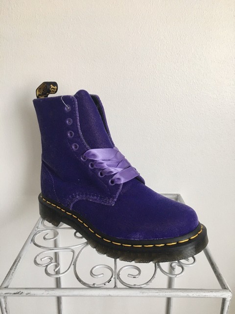 Purple Velvet Doc Martens 2025