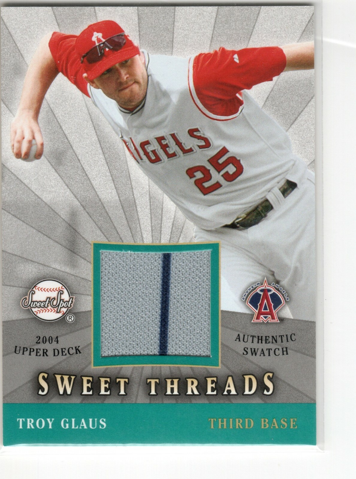 2004 Upper Deck Sweet Spot Sweet Threads Jerseys Troy Glaus #STS-TG