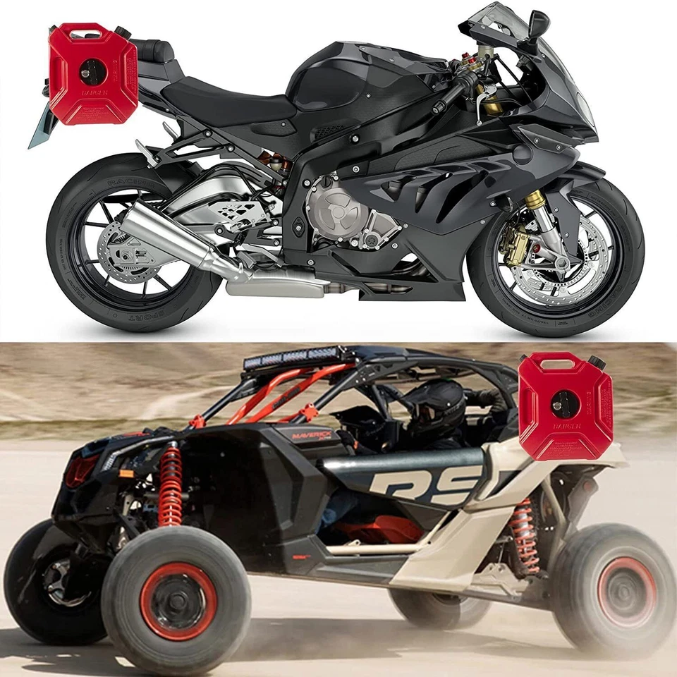 ✨5L Gas Fuel Tank Gas Can Oil Storage Can For ATV UTV Gokart Motorcycle Car SUV - Image 4 of 4
