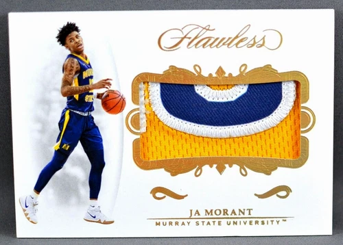 2019-20 Panini Flawless Ja Morant ROOKIE JERSEY PATCH MISPRINT ERROR NO SERIAL #