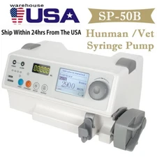 Medical Syringe Pump Infusion For Human/Vet Safty Injection+Visual Alarm NEW