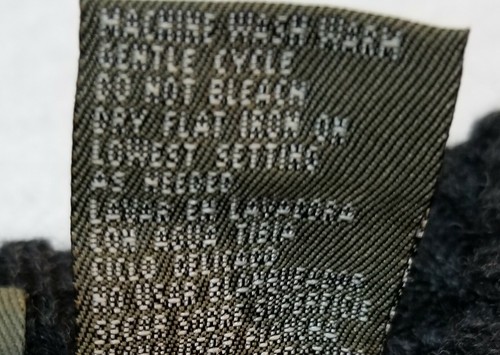 Large Mens Hagger Co. Black & White Wool Blend Pullover Sweater (Made in Italy) - Picture 7 of 9