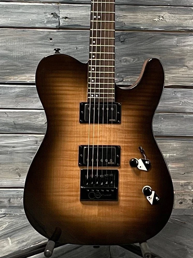 ESP LTD TE 1000 EverTune Electric Guitar Black Natural Burst eBay