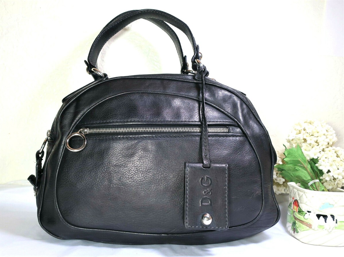 【送料&関税込】Dolce & Gabbana Leather Shoulder Bag DOLCE & GABBANA Leather Tote Shoulder Bag SICILY 58 Large