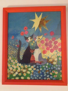 Cadre Chat Rosina Wachtmeister Goebel 33 X 27 Cm Voir Description Ebay
