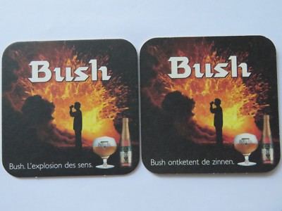 Beer Brewery Coaster ~ Brasserie Dubuisson Brewery Bush Bier ~ Pipaix, Belgium