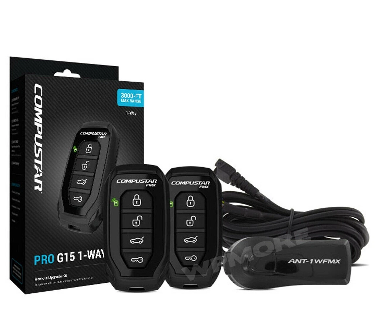 Compustar PRO RF-P1WG15-FM G15 1-Way 3000-FT Range Remote Upgrade Kit