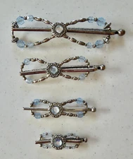 Light Blue Lovely Circle Lilla Rose Flexi Clip - Choose Your Size