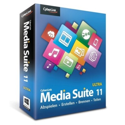 CyberLink Media Suite 11 Ultra (Box) 12 in 1 Vollversion Windows 1000692 Paket