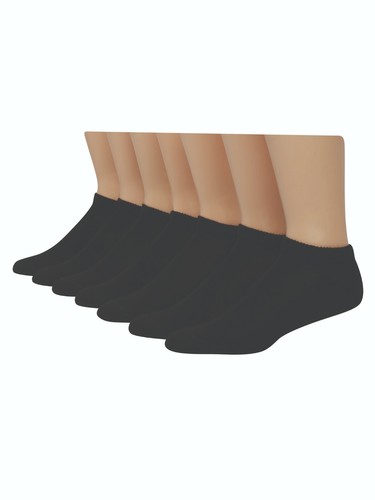 Hanes® Herren 7-PAAR SCHWARZ NO SHOW SOCKEN SCHUHGRÖSSE 6-12"" BAUMWOLLE"" NEU!!! - Bild 3 von 9