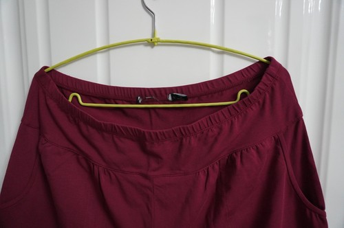 Gudrun Sjoden sz L trousers pant dark red pockets stretch cotton - Picture 4 of 4