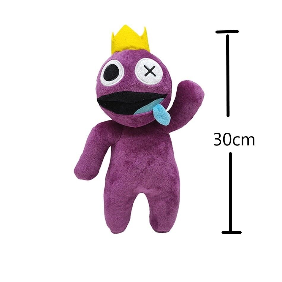 New 25cm Purple Rainbow Friends Plush Doors Toy Rainbow Friends